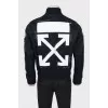 Men's black bomber jacket