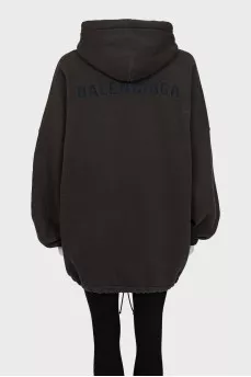 Oversized hoodie with a bright print