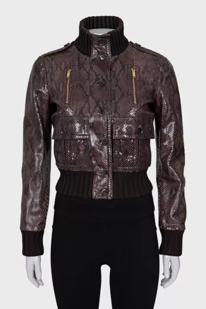 Python skin jacket