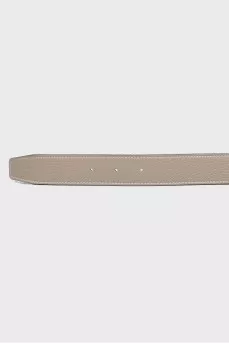 Bilateral belt with a proprietary buckle