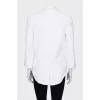 White double-breasted jacket with buttons