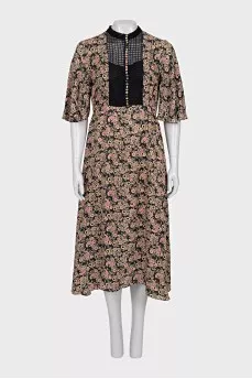 Paisley print dress