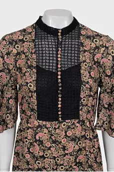 Paisley print dress
