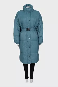 Light blue down jacket with tag