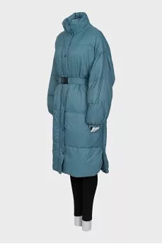 Light blue down jacket with tag