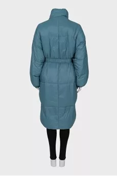 Light blue down jacket with tag