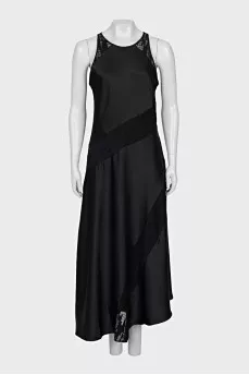 Black maxi dress with tag