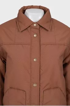 Brown jacket with tag