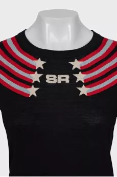 Jumper with a signature print