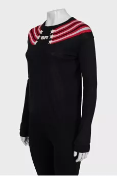 Jumper with a signature print