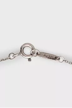 Silver pendant with enamel