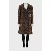 Animal print coat