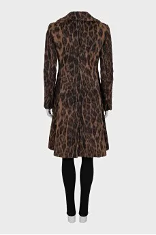 Animal print coat