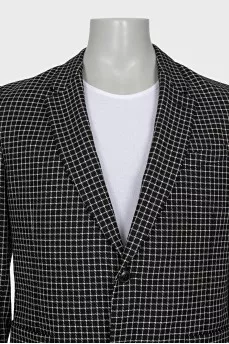 Men's black and white jacket