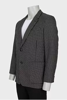 Men's black and white jacket