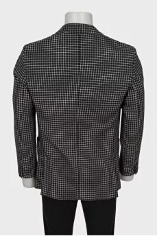Men's black and white jacket
