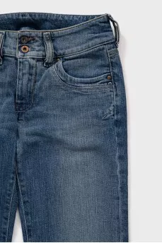 Джинси straight fit блакитного кольору