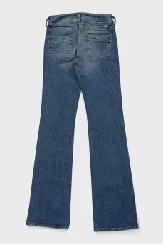 Джинси straight fit блакитного кольору