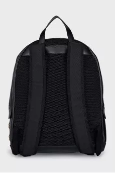 Men's backpack with voluminous decor