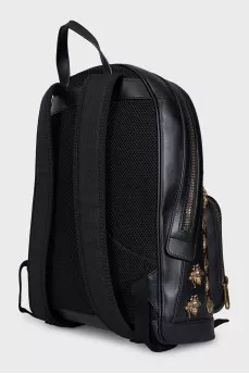 Men's backpack with voluminous decor