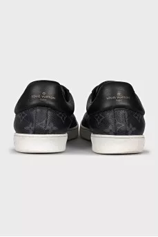 Men's sneakers with a leather heel