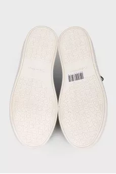 Men's high-top leather sneakers