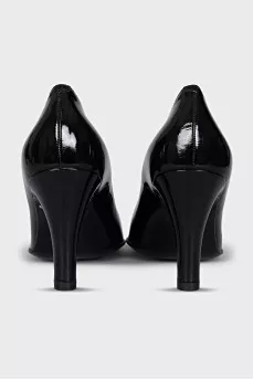Black patent leather shoes