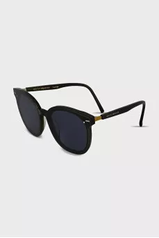 Green Wayfarer sunglasses