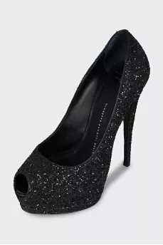 Shiny black shoes