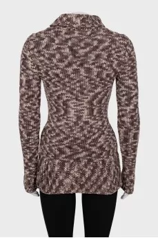 Long knitted sweater