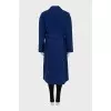 Double-breasted coat in blue