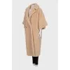 Beige teddy coat