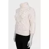 Sweater with voluminous decor