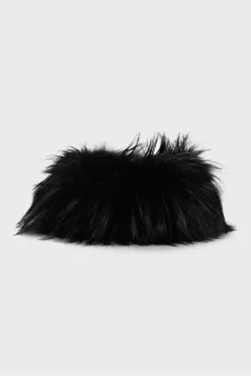 Long-haired fur headband