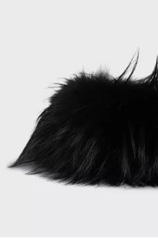 Long-haired fur headband