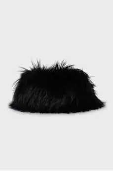 Long-haired fur headband