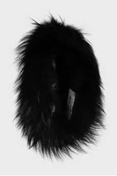 Long-haired fur headband