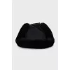 Fur hat with silk lining