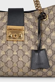 Padlock bag with signature print