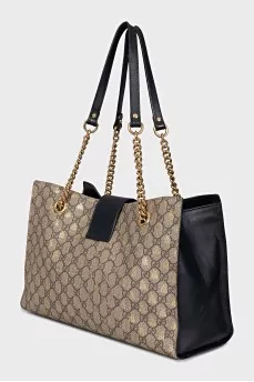 Padlock bag with signature print