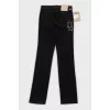 Чорні джинси straight fit з биркою