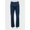 Men's straight mid-rise jeans