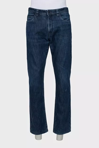Men's straight mid-rise jeans
