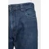 Men's straight mid-rise jeans