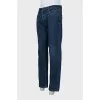Men's straight mid-rise jeans