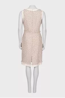 Sleeveless tweed dress
