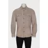 Men's leather shirt