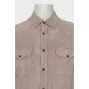 Men's leather shirt