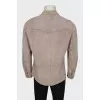 Men's leather shirt