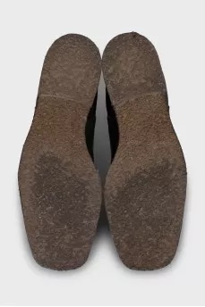 Leather square toe Chelsea boots